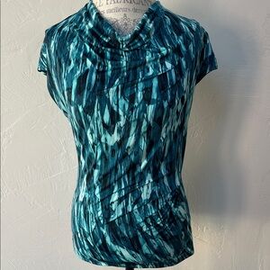 4/$20 Teal Patterned Women's Top